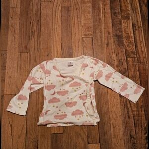 100% Organic Cotton Girls Size 90 (4T) Long Sleeve Shirt Casual Comfy Cozy